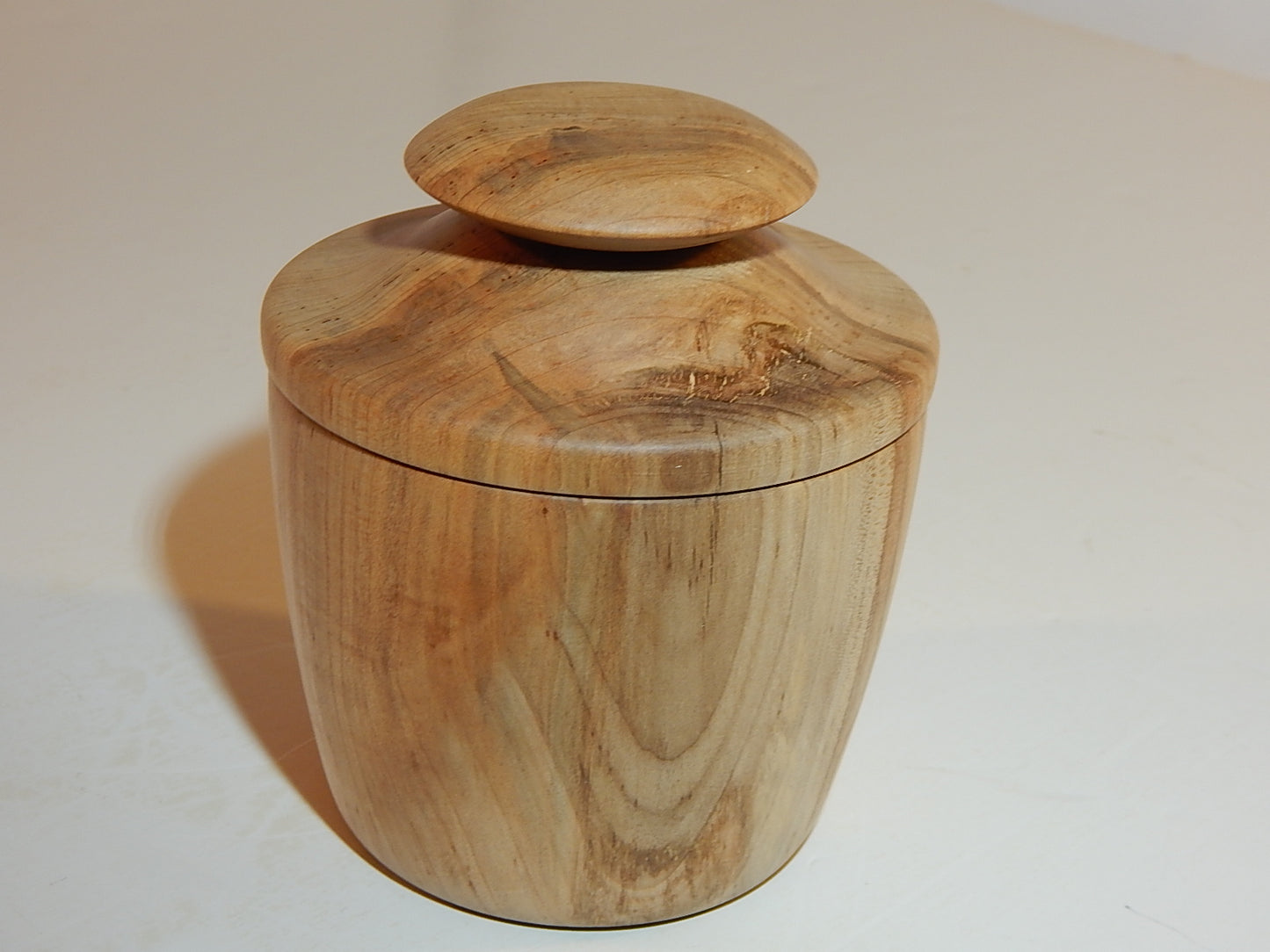 Maple Bowl with Lid, Handmade Lathe Turned Box, Artisan Crafted