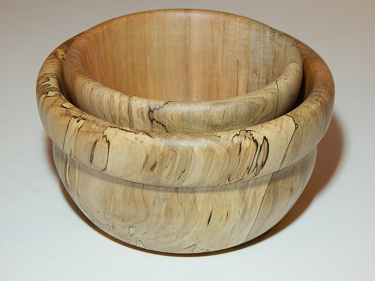 Maple 2 Bowl Set, Handmade Lathe Turned, Artisan Crafted