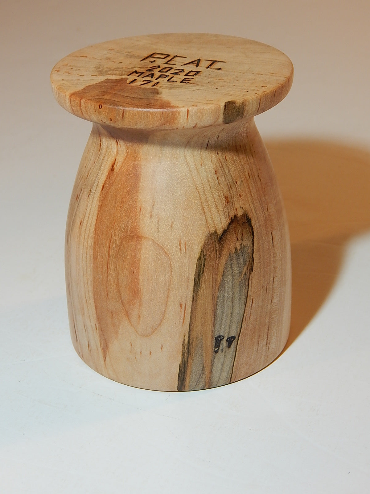 Maple Bowl with Lid, Handmade Lathe Turned Box, Artisan Crafted