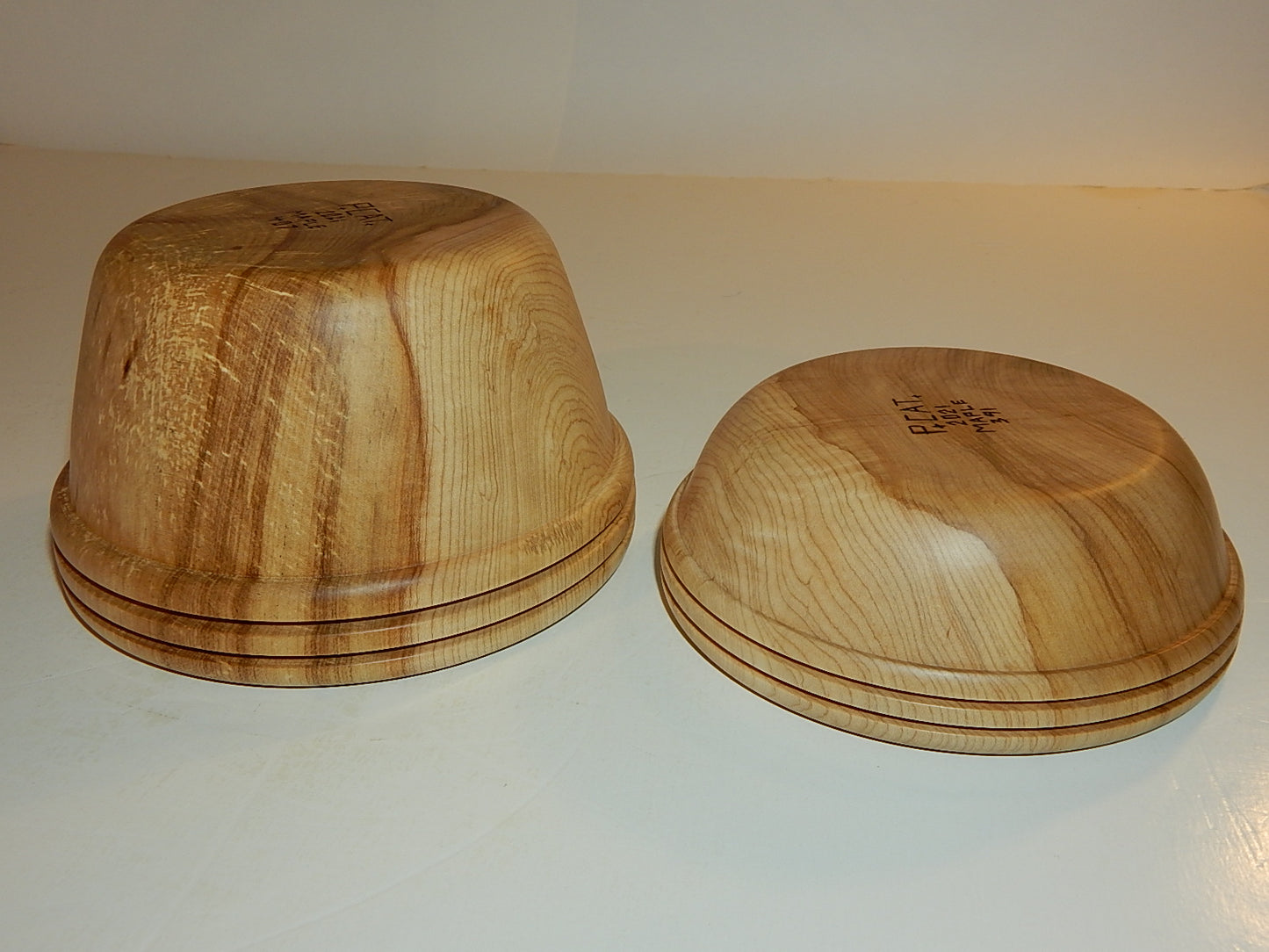 Maple 2 Bowl Set, Handmade Lathe Turned, Artisan Crafted