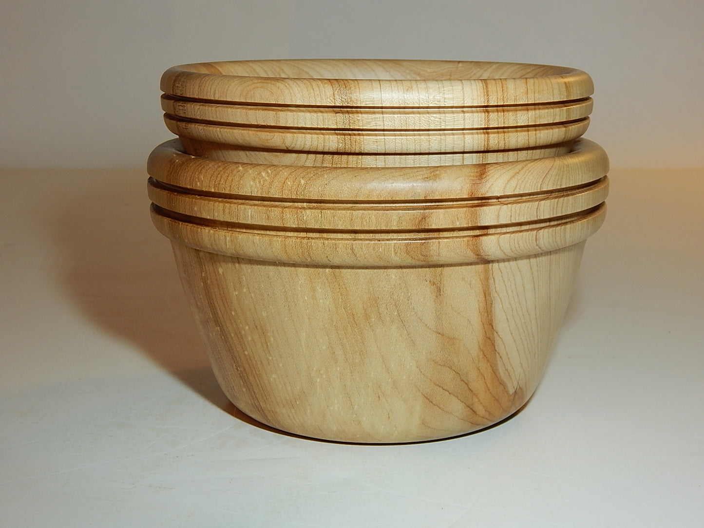 Maple 2 Bowl Set, Handmade Lathe Turned, Artisan Crafted