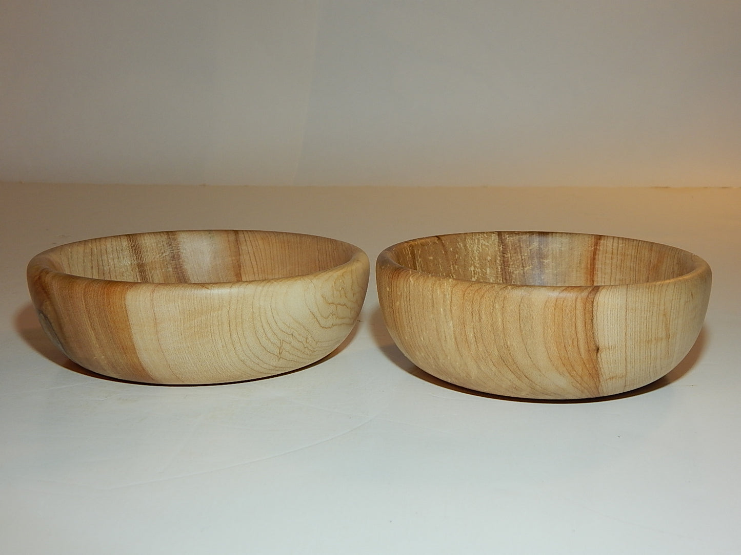 Maple 2 Bowl Set, Handmade Lathe Turned, Artisan Crafted