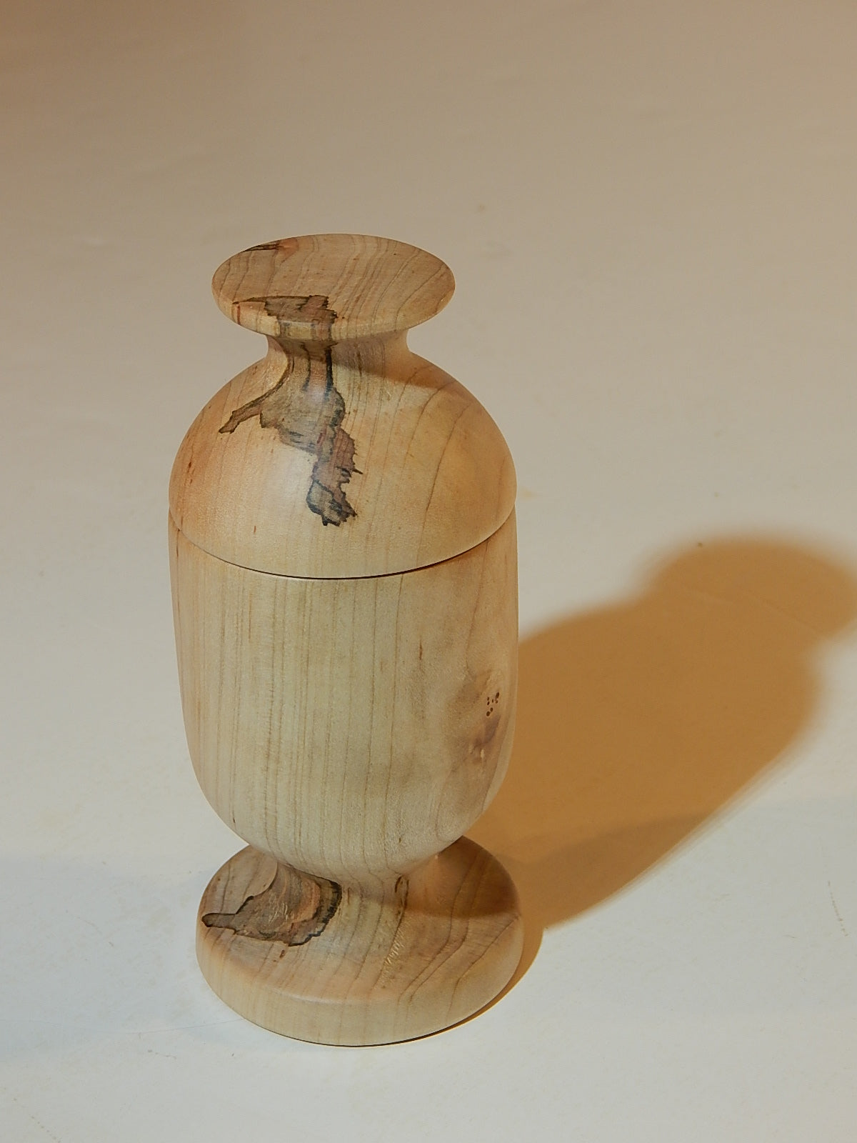 Maple Bowl with Lid, Handmade Lathe Turned Box, Artisan Crafted