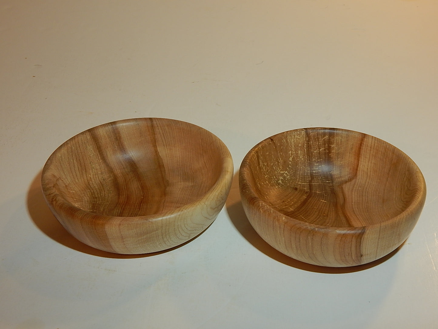 Maple 2 Bowl Set, Handmade Lathe Turned, Artisan Crafted