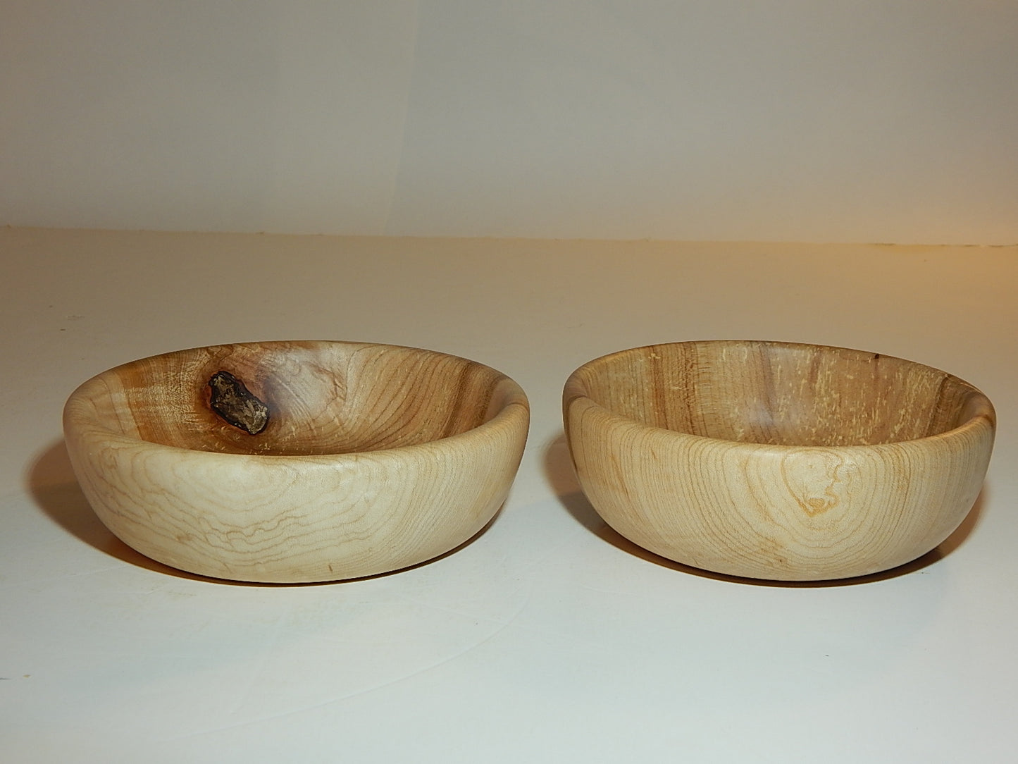 Maple 2 Bowl Set, Handmade Lathe Turned, Artisan Crafted