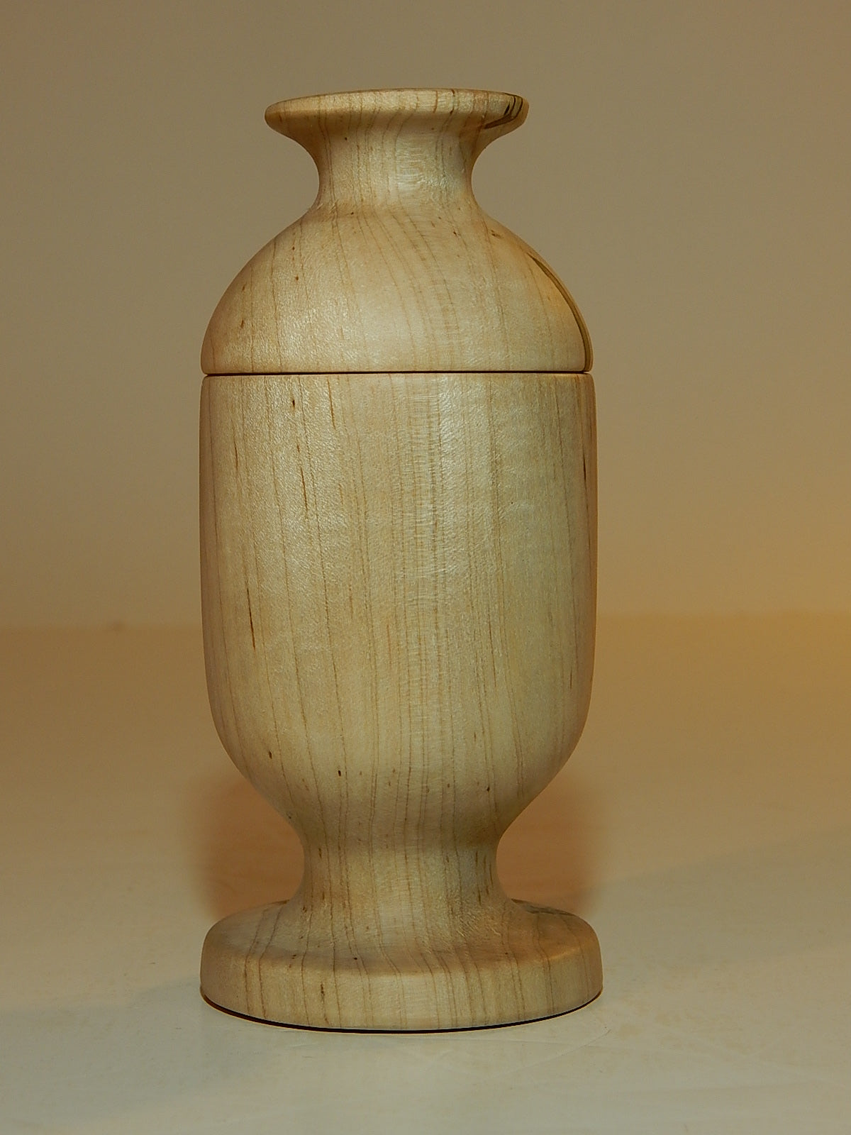 Maple Bowl with Lid, Handmade Lathe Turned Box, Artisan Crafted