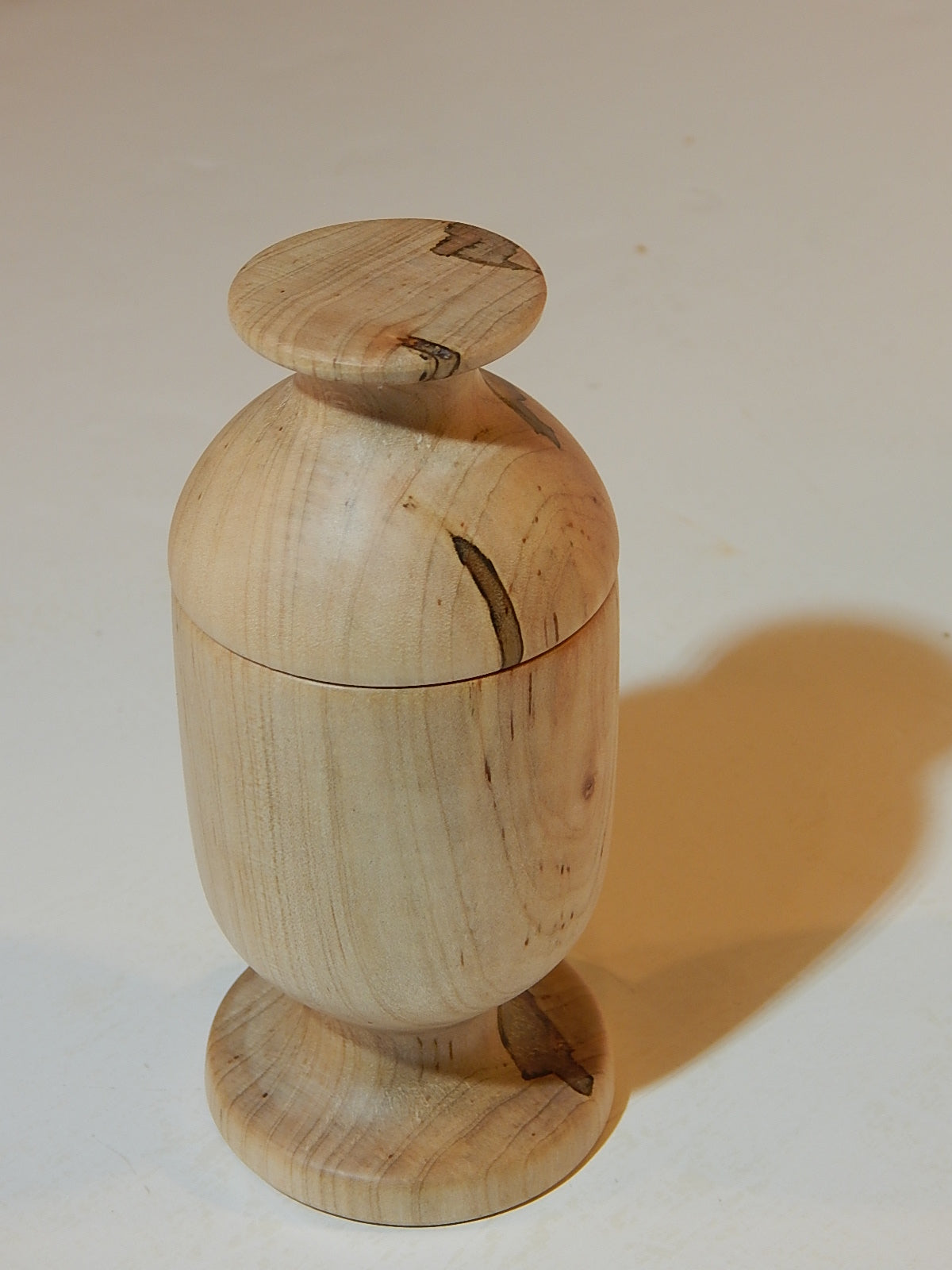 Maple Bowl with Lid, Handmade Lathe Turned Box, Artisan Crafted