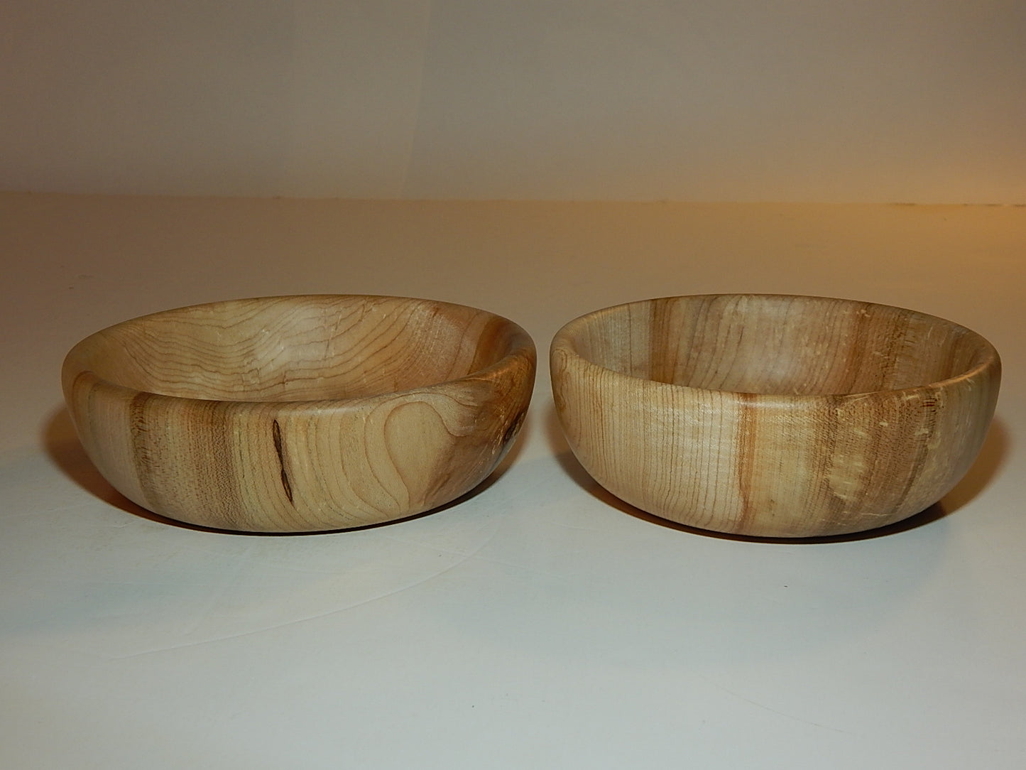 Maple 2 Bowl Set, Handmade Lathe Turned, Artisan Crafted