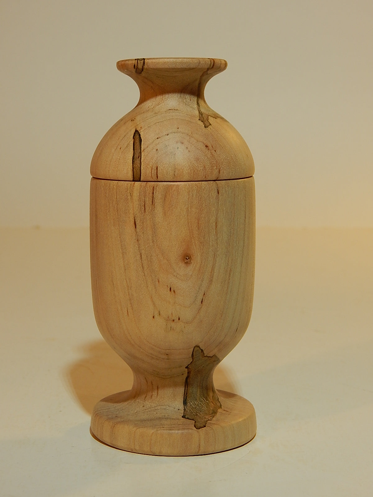 Maple Bowl with Lid, Handmade Lathe Turned Box, Artisan Crafted