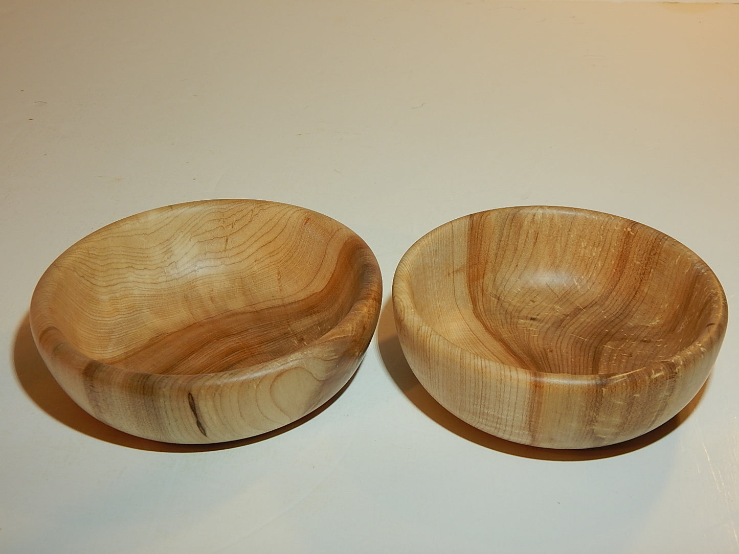 Maple 2 Bowl Set, Handmade Lathe Turned, Artisan Crafted