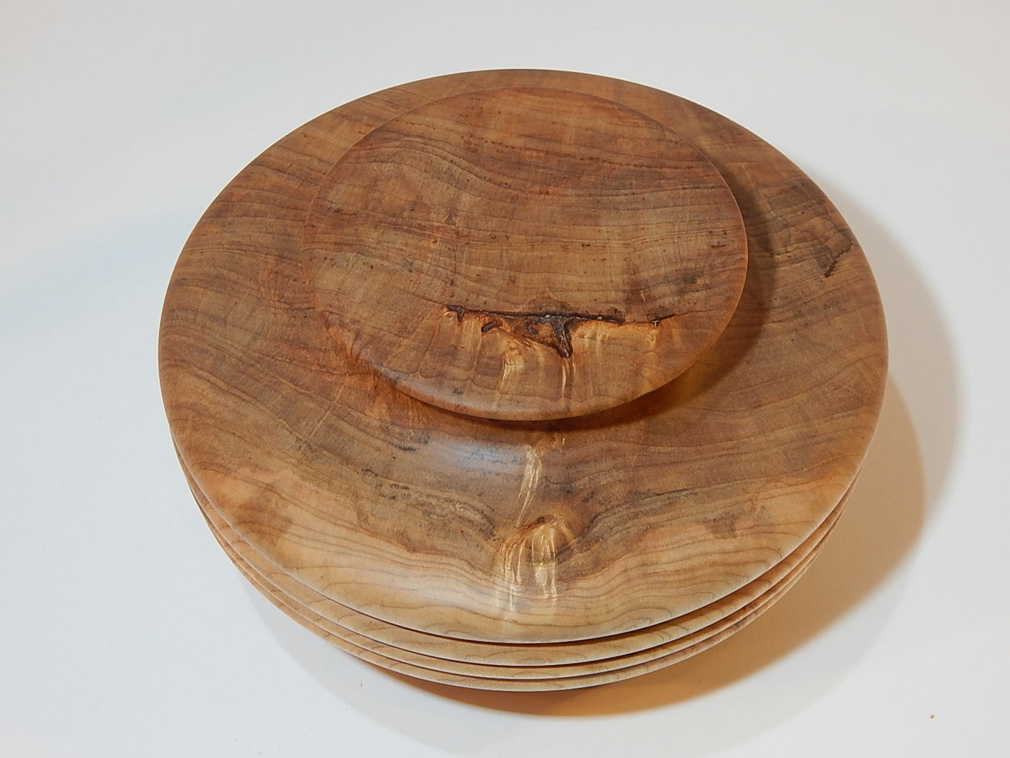 Maple Bowl with Lid, Handmade Lathe Turned Box, Artisan Crafted