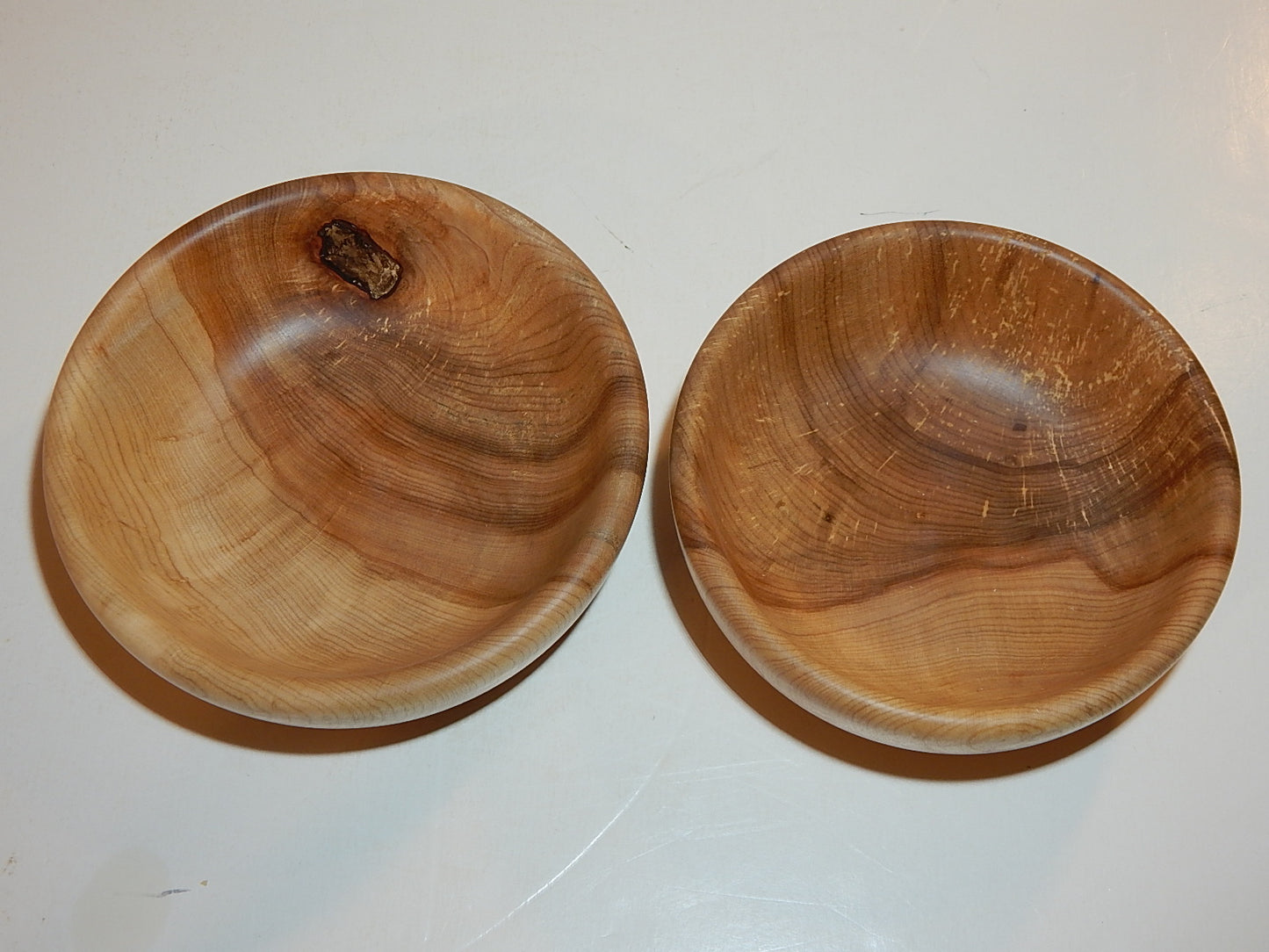 Maple 2 Bowl Set, Handmade Lathe Turned, Artisan Crafted