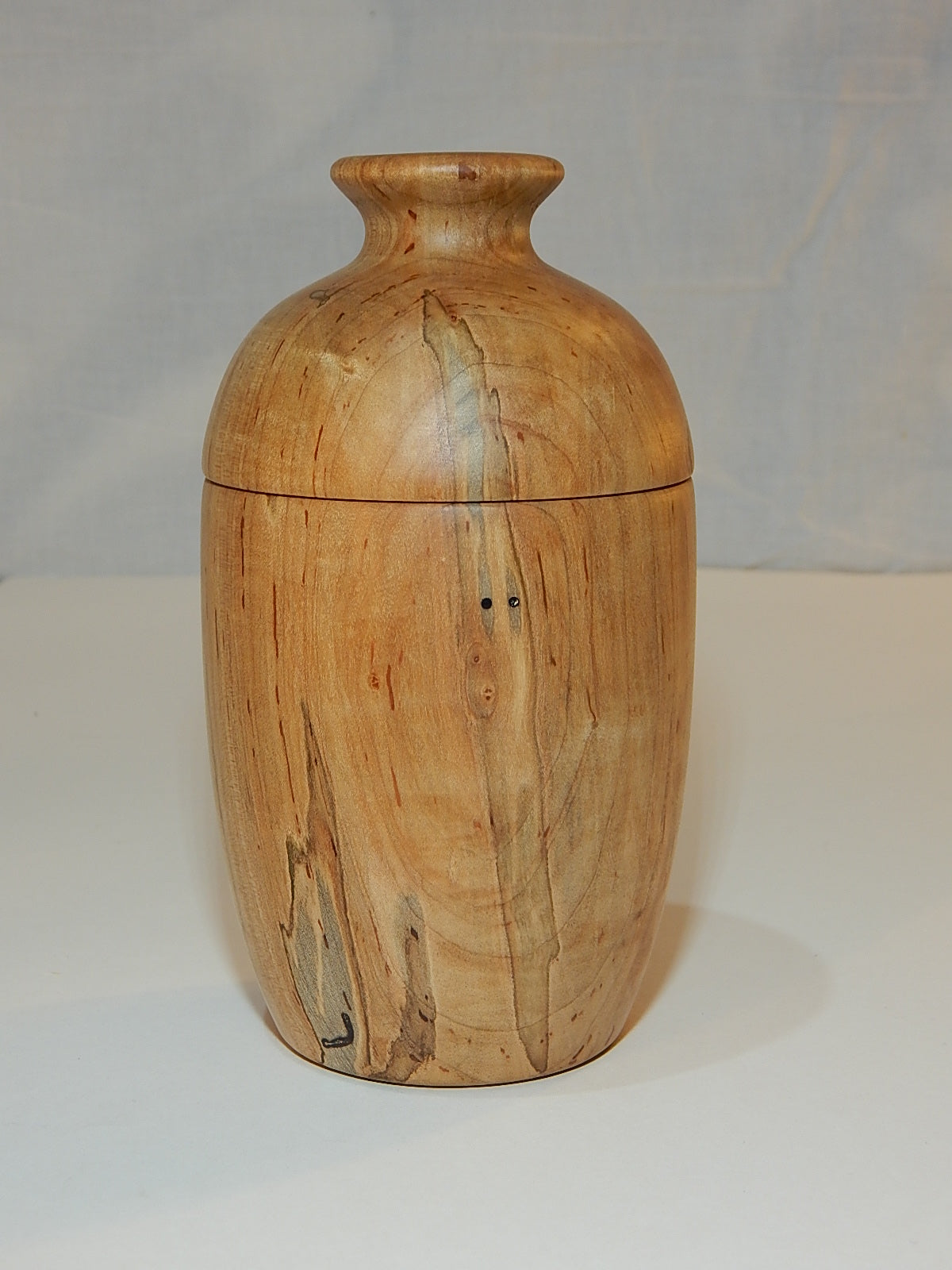 Maple Bowl with Lid, Handmade Lathe Turned Box, Artisan Crafted