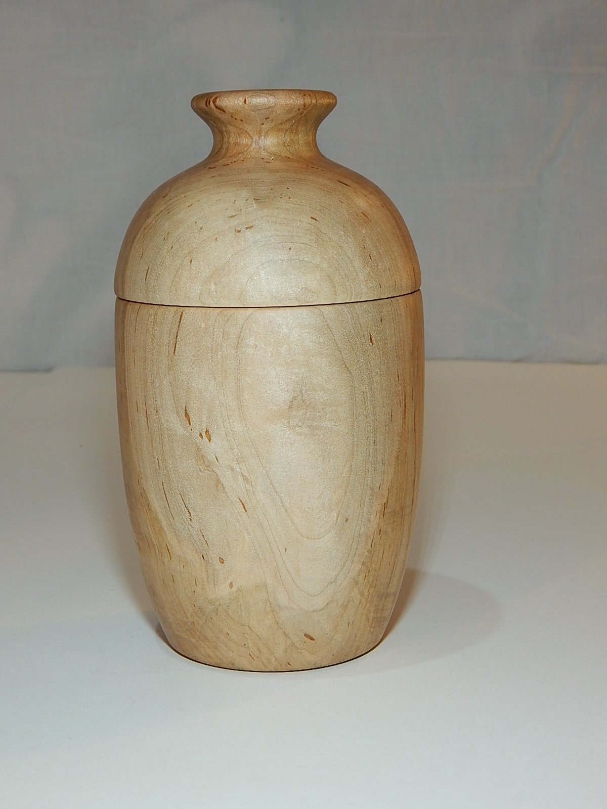 Maple Bowl with Lid, Handmade Lathe Turned Box, Artisan Crafted