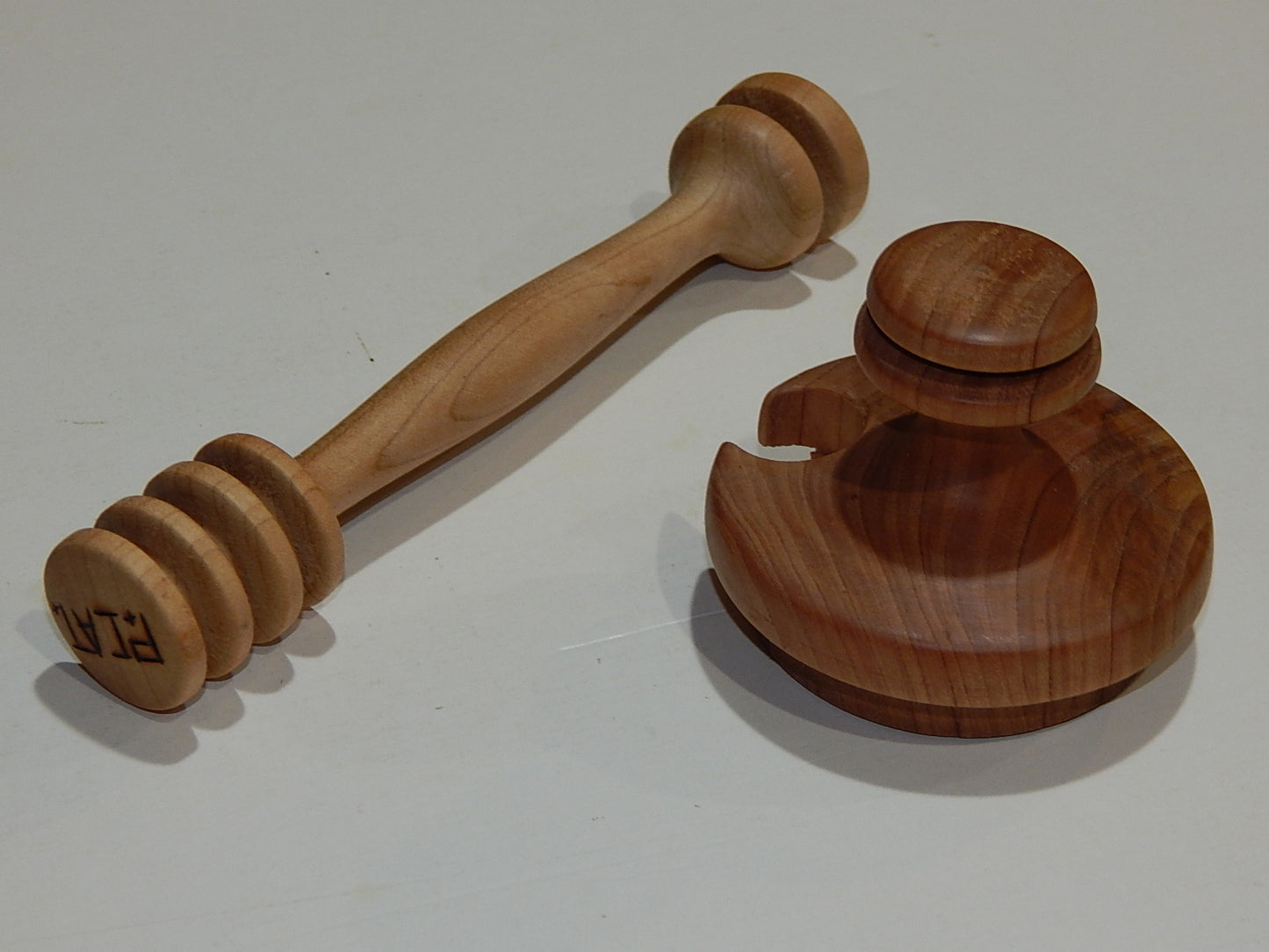 Honey Dipper with Lid and Jar, For The Honey Lover Handmade Artisan Crafted 6" Lathe Turned Maple