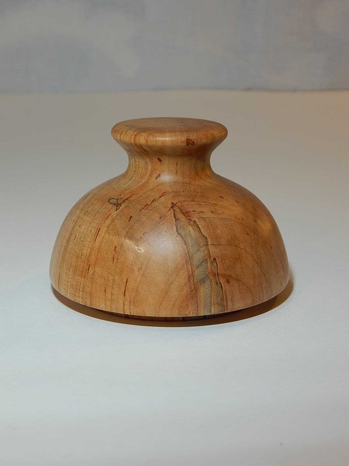 Maple Bowl with Lid, Handmade Lathe Turned Box, Artisan Crafted