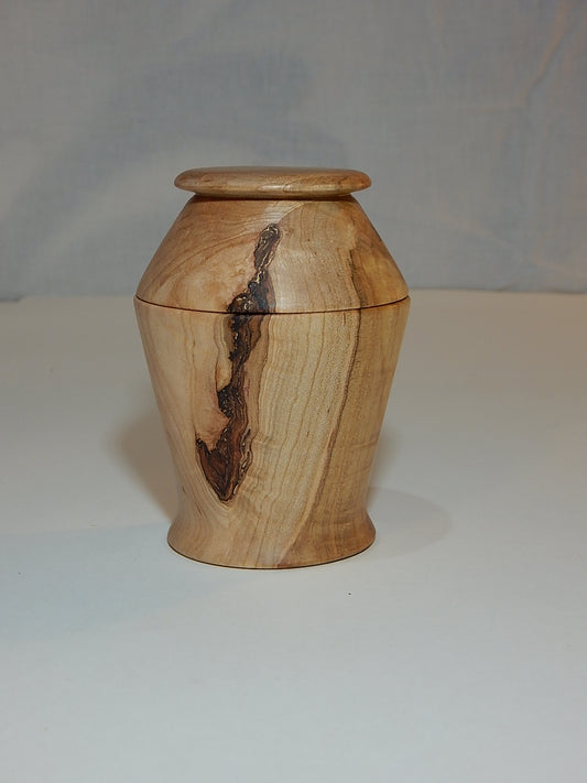 Maple Bowl with Lid, Handmade Lathe Turned Box, Artisan Crafted