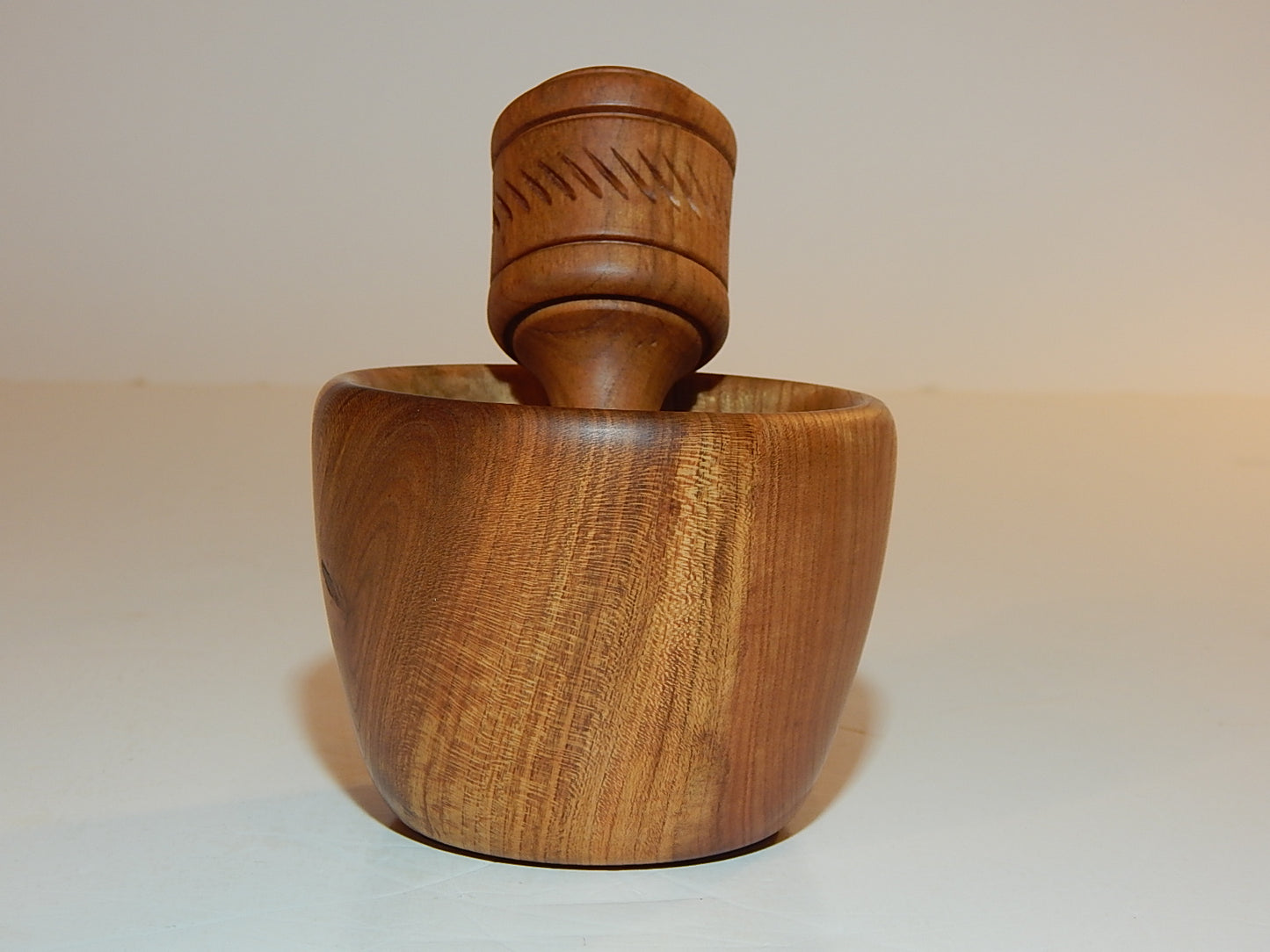 WILD CHERRY MORTAR AND PESTLE HANDMADE LATHE TURNED ARTISAN CRAFTED