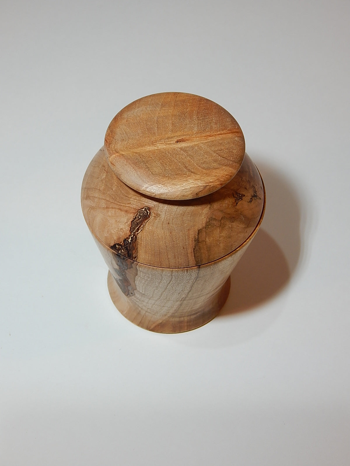 Maple Bowl with Lid, Handmade Lathe Turned Box, Artisan Crafted