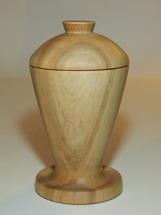 Maple Bowl with Lid, Handmade Lathe Turned Box, Artisan Crafted