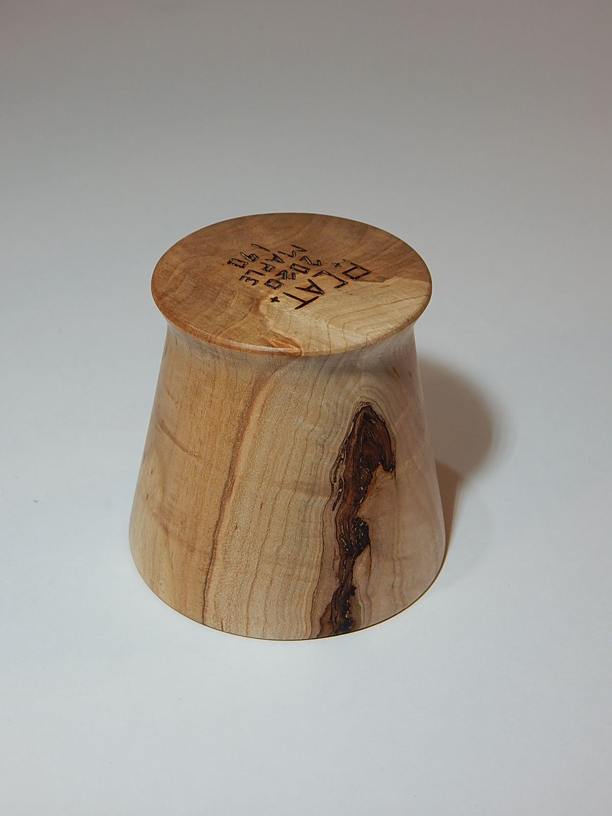 Maple Bowl with Lid, Handmade Lathe Turned Box, Artisan Crafted