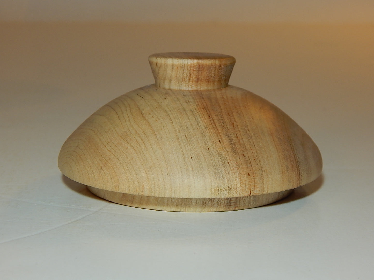 Maple Bowl with Lid, Handmade Lathe Turned Box, Artisan Crafted