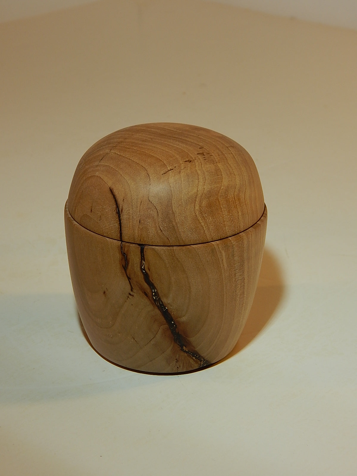 Maple Bowl with Lid, Handmade Lathe Turned Box, Artisan Crafted